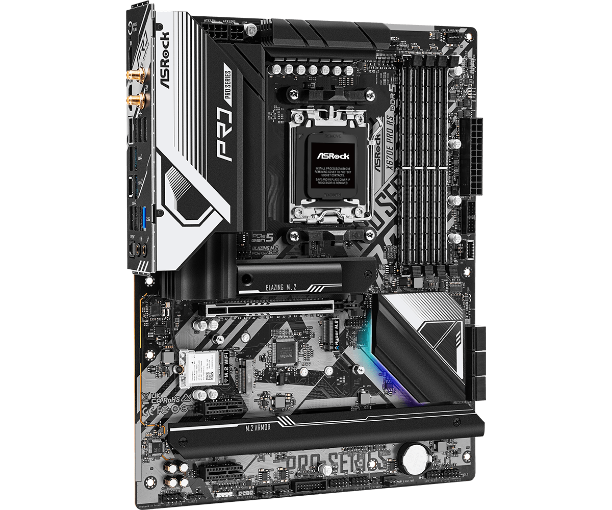 ASROCK X670E Pro RS Motherboar - X870E Atx Motherboard 评论和价格